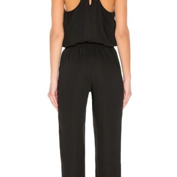 Amanda Uprichard Track Jumpsuit with Contrast Piping and Side Slits Small - Picture 2 of 8